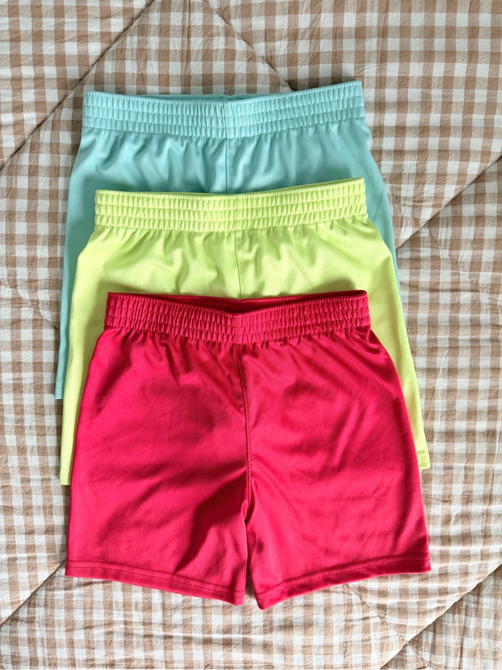 Garanimals Trio Athletic Shorts – Aqua, Neon Yellow, Red